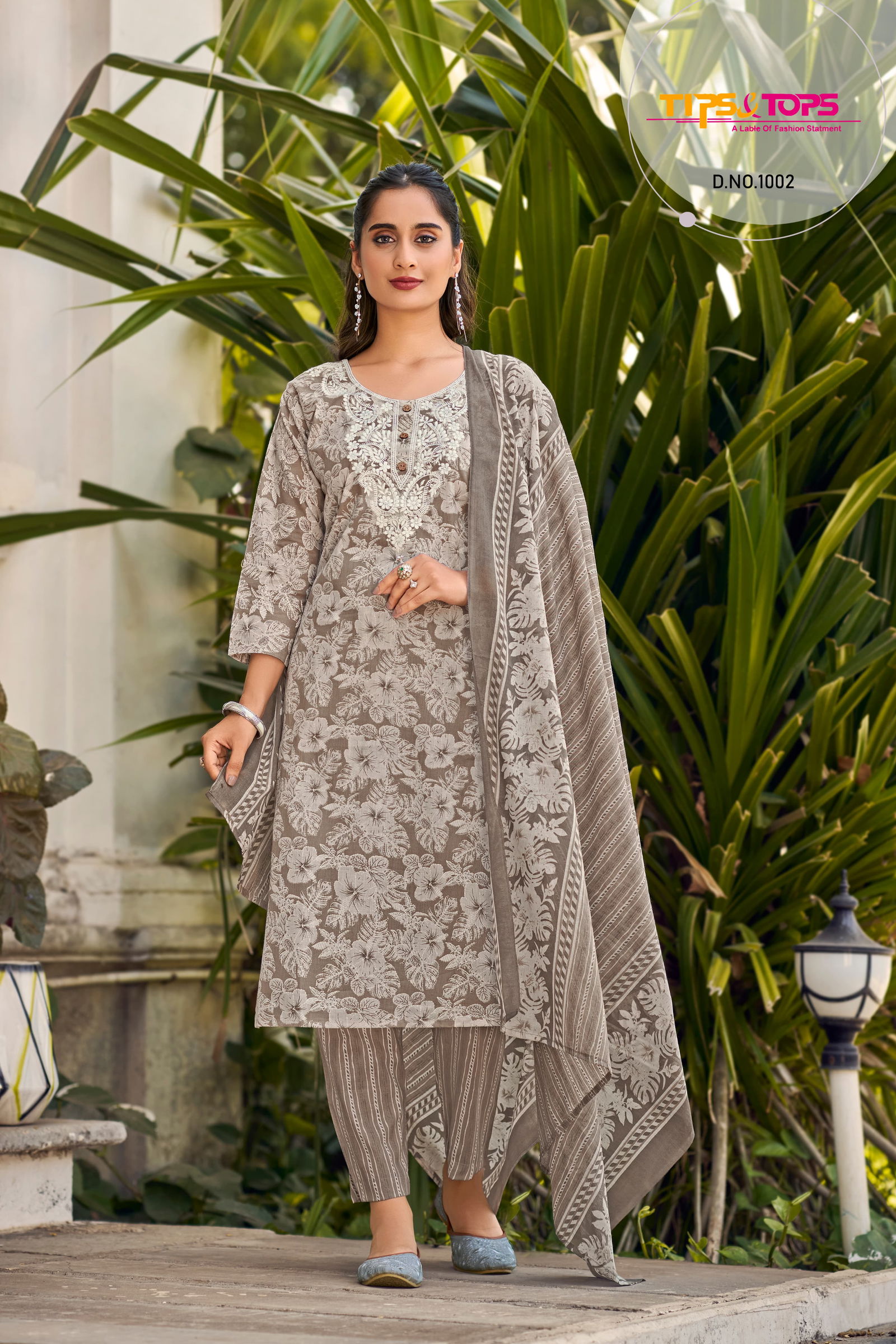 Summer Saga By Tips And Tops Cotton Kurti With Bottom Dupatta Exporters In India